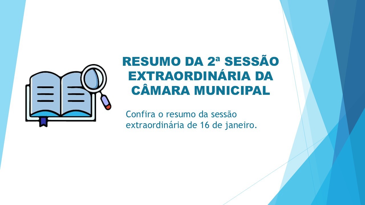Resumo da Sessão Extraordinária