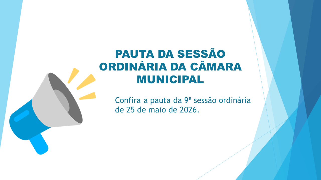 Pauta da Sessão Ordinária